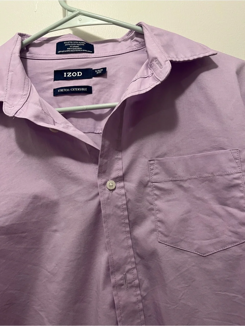 IZOD Youth Lavender Long-Sleeve Button-Up Shirt